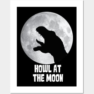 T Rex Howl at the Moon Posters and Art